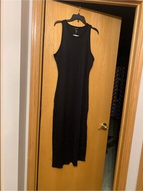 White House Black Market Black Sleeveless Maxi Tank Dress
